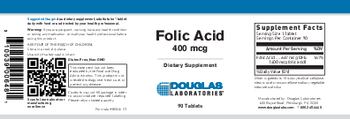 Douglas Laboratories Folic Acid 400 mcg - supplement