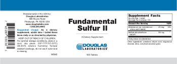 Douglas Laboratories Fundamental Sulfur II - supplement