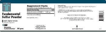 Douglas Laboratories Fundamental Sulfur Powder - supplement