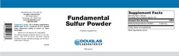 Douglas Laboratories Fundamental Sulfur Powder - supplement