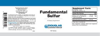 Douglas Laboratories Fundamental Sulfur - supplement
