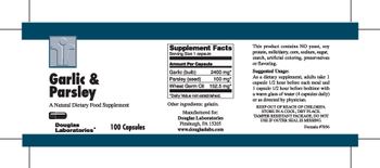 Douglas Laboratories Garlic & Parsley - a natural food supplement