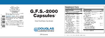 Douglas Laboratories G.F.S.-2000 Capsules - green food supplement