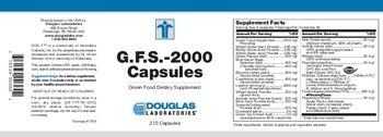 Douglas Laboratories G.F.S.-2000 Capsules - green food supplement