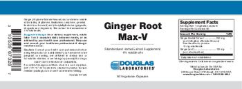 Douglas Laboratories Ginger Root Max-V - standardized herbal extract supplement