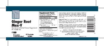 Douglas Laboratories Ginger Root Max-V - standardized herbal extract supplement