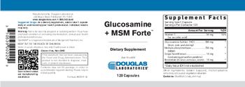 Douglas Laboratories Glucosamine + MSM Forte - supplement