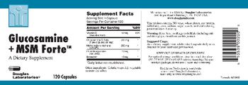 Douglas Laboratories Glucosamine + MSM Forte - supplement