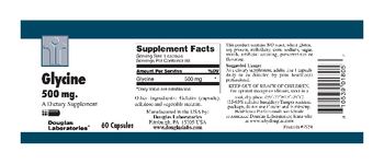 Douglas Laboratories Glycine 500 mg - supplement