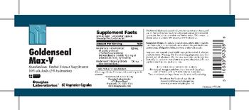 Douglas Laboratories Goldenseal Max-V - standardized herbal extract supplement