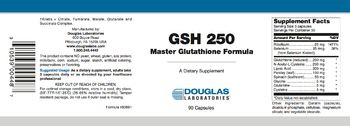 Douglas Laboratories GSH 250 Master Glutathione Formula - supplement