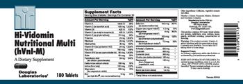 Douglas Laboratories Hi-Vidomin Nutritional Multi (hVnl-M) - supplement