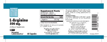 Douglas Laboratories L-Arginine 500 mg - supplement