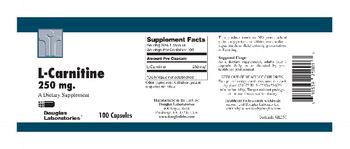 Douglas Laboratories L-Carnitine 250 mg - supplement