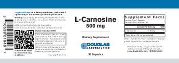 Douglas Laboratories L-Carnosine 500 mg - supplement