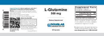 Douglas Laboratories L-Glutamine 500 mg - supplement