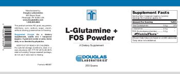 Douglas Laboratories L-Glutamine + FOS Powder - supplement