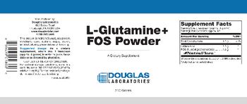Douglas Laboratories L-Glutamine + FOS Powder - supplement