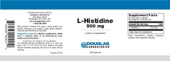 Douglas Laboratories L-Histidine 500 mg - supplement