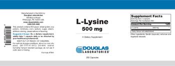 Douglas Laboratories L-Lysine 500 mg - supplement
