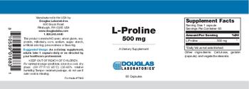 Douglas Laboratories L-Proline 500 mg - supplement