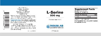 Douglas Laboratories L-Serine 500 mg - supplement