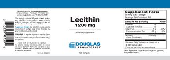 Douglas Laboratories Lecithin 1200 mg - supplement