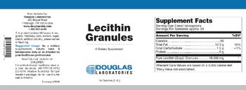 Douglas Laboratories Lecithin Granules - supplement