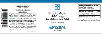 Douglas Laboratories Lipoic Acid 100 mg (As Alpha-Lipoic Acid) - supplement
