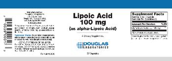 Douglas Laboratories Lipoic Acid 100 mg (As alpha-Lipoic Acid) - supplement