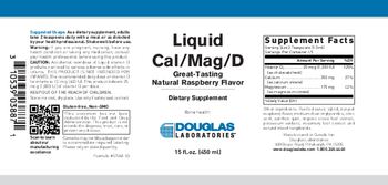 Douglas Laboratories Liquid Cal/Mag/D Great-Tasting Natural Raspberry Flavor - supplement