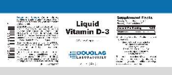 Douglas Laboratories Liquid Vitamin D-3 - supplement