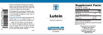 Douglas Laboratories Lutein - supplement