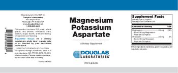 Douglas Laboratories Magnesium Potassium Aspartate - supplement