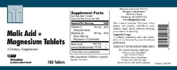 Douglas Laboratories Malic Acid + Magnesium Tablets - supplement