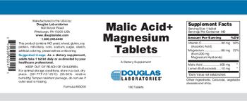 Douglas Laboratories Malic Acid + Magnesium Tablets - supplement