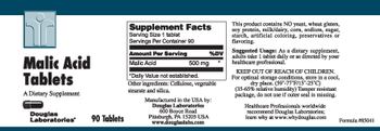 Douglas Laboratories Malic Acid Tablets - supplement