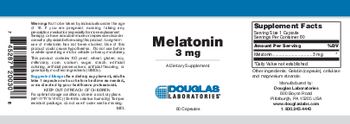 Douglas Laboratories Melatonin 3 mg - supplement