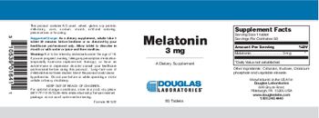 Douglas Laboratories Melatonin 3 mg - supplement