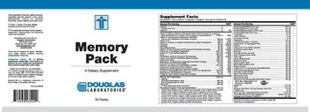 Douglas Laboratories Memory Pack - supplement