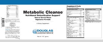 Douglas Laboratories Metabolic Cleanse Natural Vanilla Flavor Vegetarian Formula - supplement