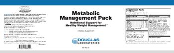 Douglas Laboratories Metabolic Management Pack - supplement