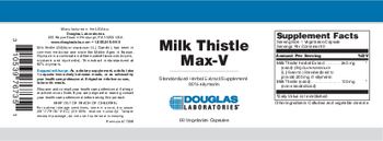 Douglas Laboratories Milk Thistle Max-V - standardized herbal extract supplement