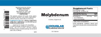 Douglas Laboratories Molybdenum - supplement