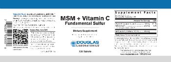 Douglas Laboratories MSM + Vitamin C Fundamental Sulfur - supplement
