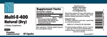 Douglas Laboratories Multi-E-400 Natural (Dry) - supplement