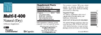 Douglas Laboratories Multi-E-400 - supplement