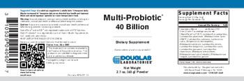 Douglas Laboratories Multi-Probiotic 40 Billion - supplement