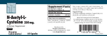 Douglas Laboratories N-Acetyl-L-Cysteine 250 mg - supplement