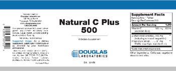 Douglas Laboratories Natural C Plus 500 - supplement